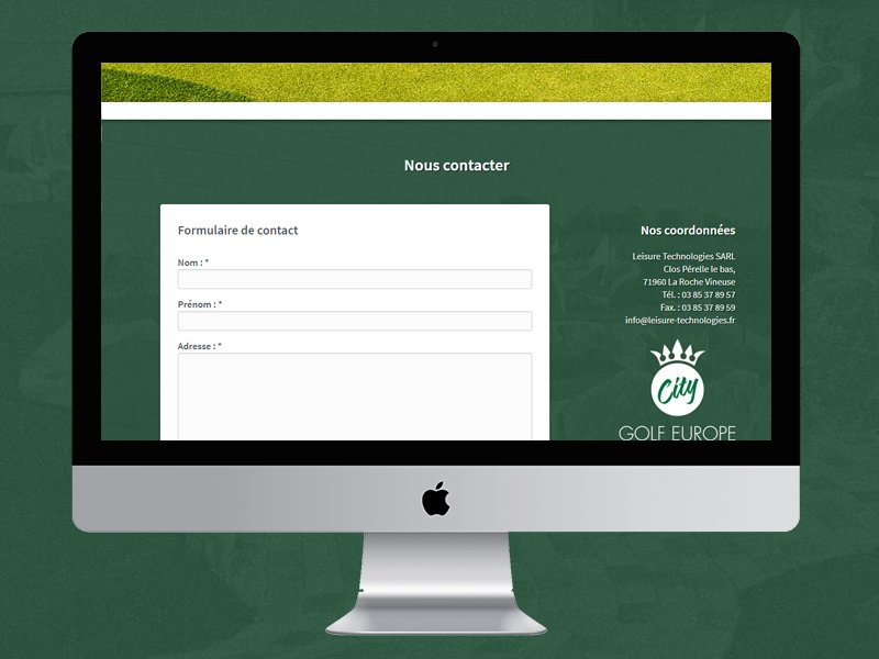 Formulaire de contact sur un site