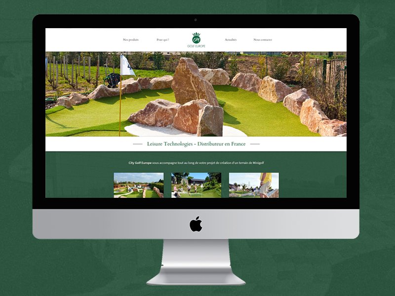 Site design bien présenté